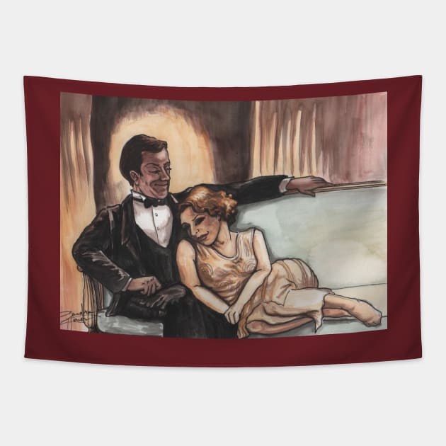 Edith and Bertie - A Roaring Twenties Love Story Tapestry by xandra-homes