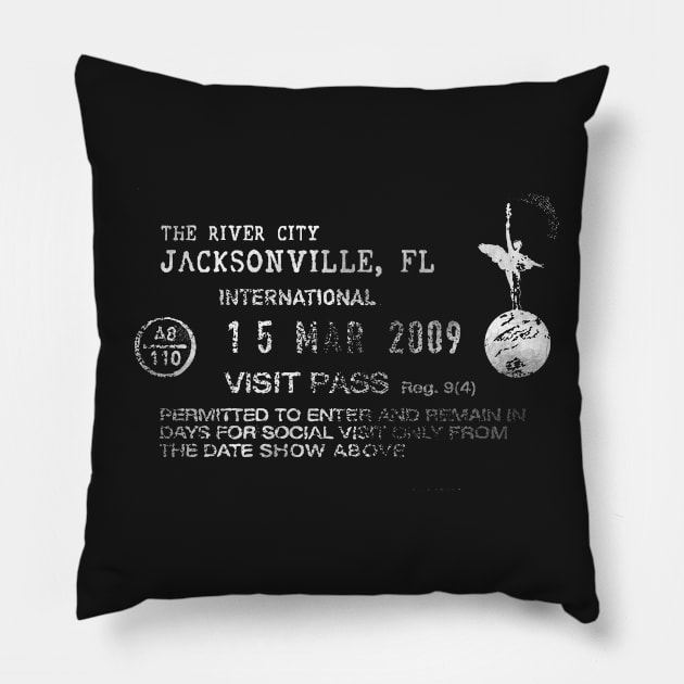 Jacksonville Pillow by KnuckleTonic