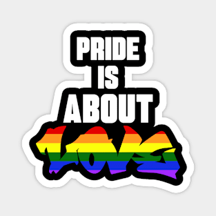 Pride Is About Love Magnet