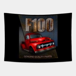 F100 Rat Rod Truck Tapestry