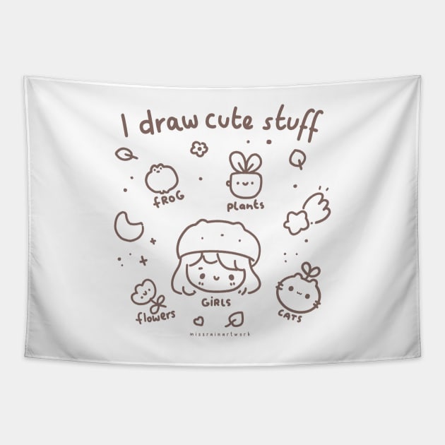 kawaii stuff Tapestry by missrainartwork 