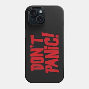 Don't Panic! Bold Friendly Red Phone Case