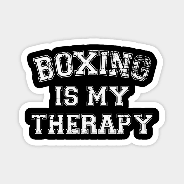 Boxing Is My Therapy Magnet by RW
