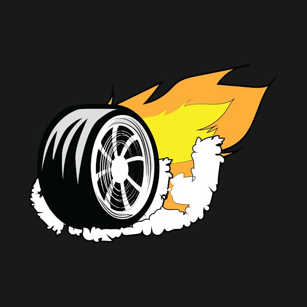 Car Wheel Burnout by c1337s