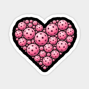 Pickleball Heart Lover Sport Magnet