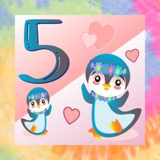 Cute Penguins for your 5 year old daughter T-Shirt