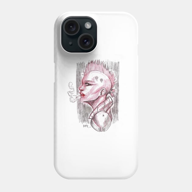 Punk girl Phone Case by neplox