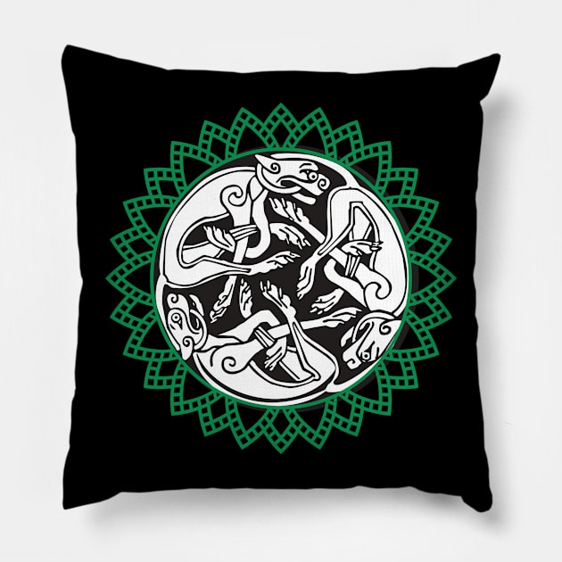 celtic hound symbol Pillow by Love My..