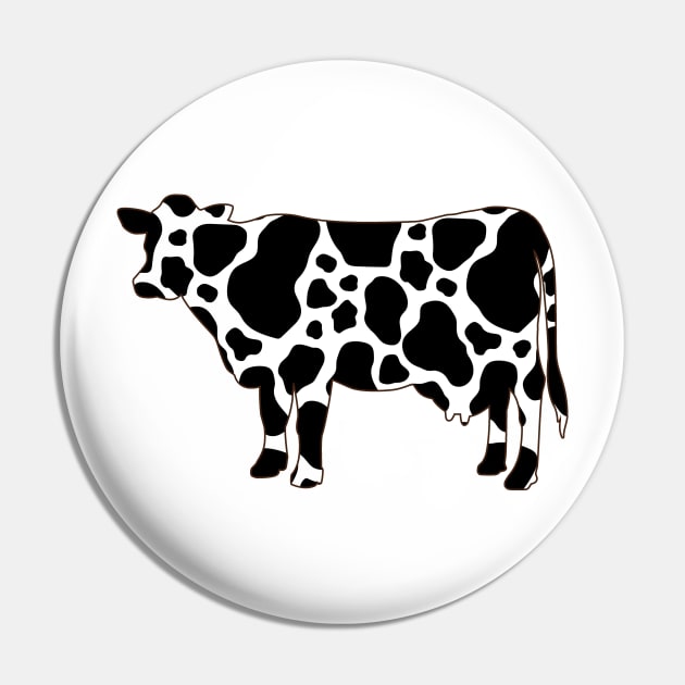 cow Pin by printedartings