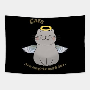 Cats are Angel with fur Tapestry