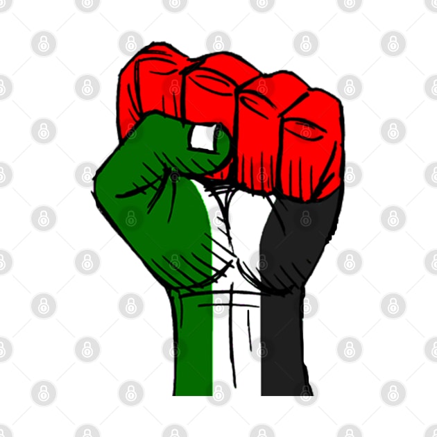 Palestinian Power Fist by Tainted