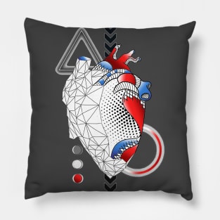 Abstract Heart Pillow