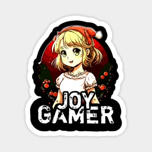 Kawaii Anime Girl Gamer Christmas Quote Magnet