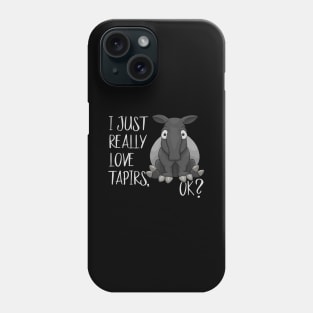 Just Really Love Tapirs, OK? Chubby Cartoon Tapir Phone Case