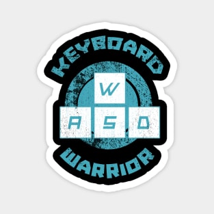 Keyboard Warrior (Blue) Magnet