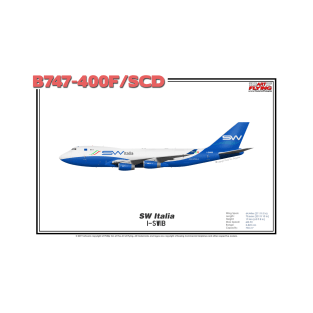 Boeing B747-400F/SCD - SW Italia (Art Print) T-Shirt