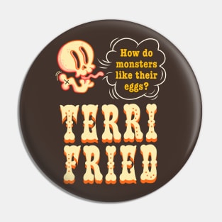 Skeleton Joke - Retro cartoon design Pin