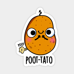 Poot-tato Funny Farting Potato Pun Magnet