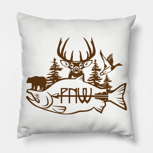 PNW Outdoors Pillow by Fisherbum