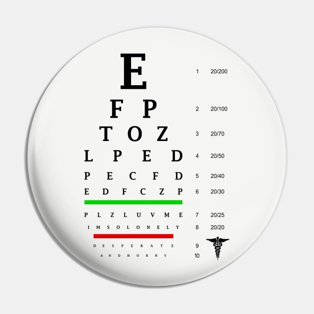 Eye Exam Pin by xeenomania