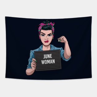 June Woman Tapestry