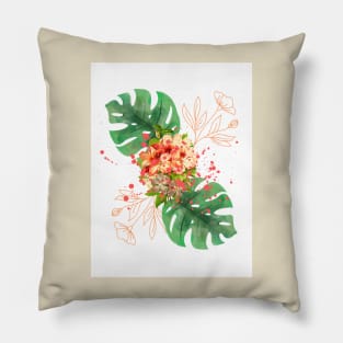 Flower print Pillow