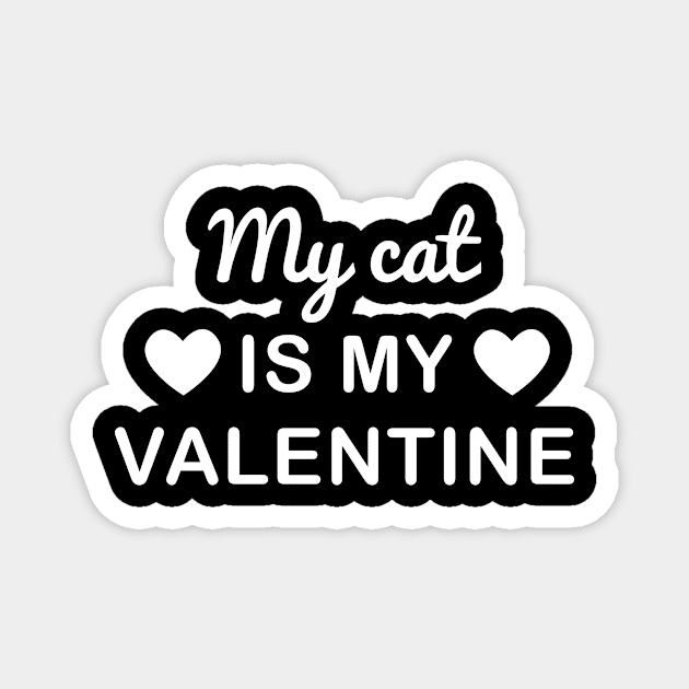 Cat Lover Cat Mom Valentine's Day Magnet by JKFDesigns