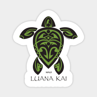 Black & Green Tribal Turtle Tattoo / Luana Kai Magnet