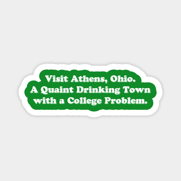 Visit Athens, Ohio Magnet by Alexa and Dad Designs