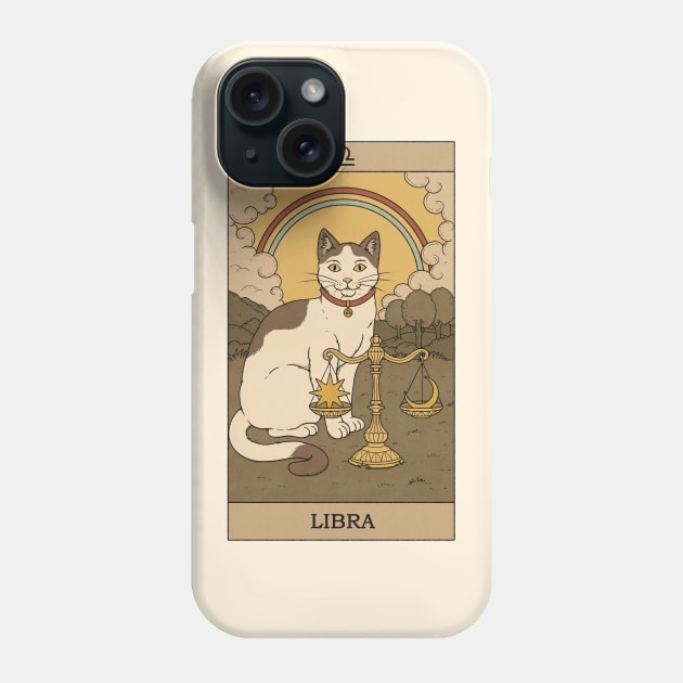 Libra Cat Phone Case by thiagocorrea