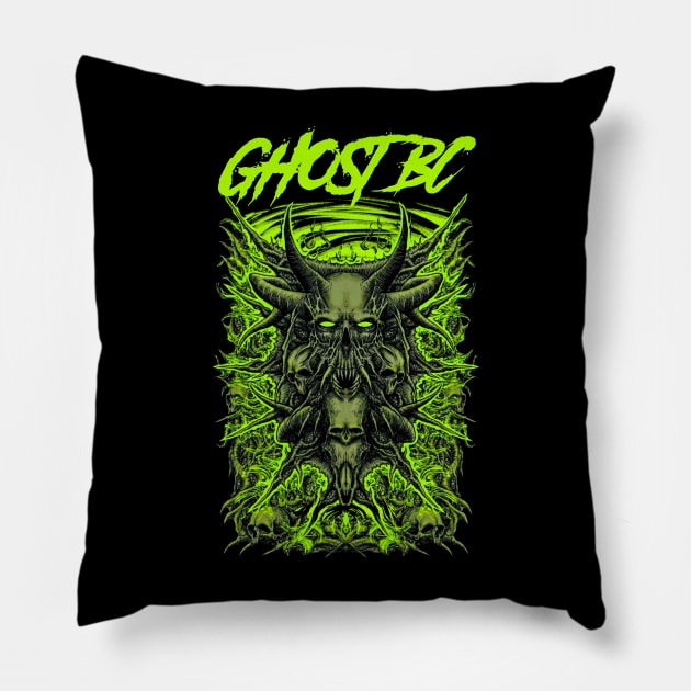 GHOST BC BAND Pillow by Tronjoannn-maha asyik 