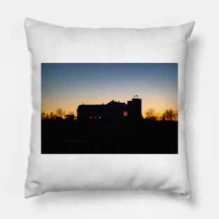 Barn at Dusk Pillow