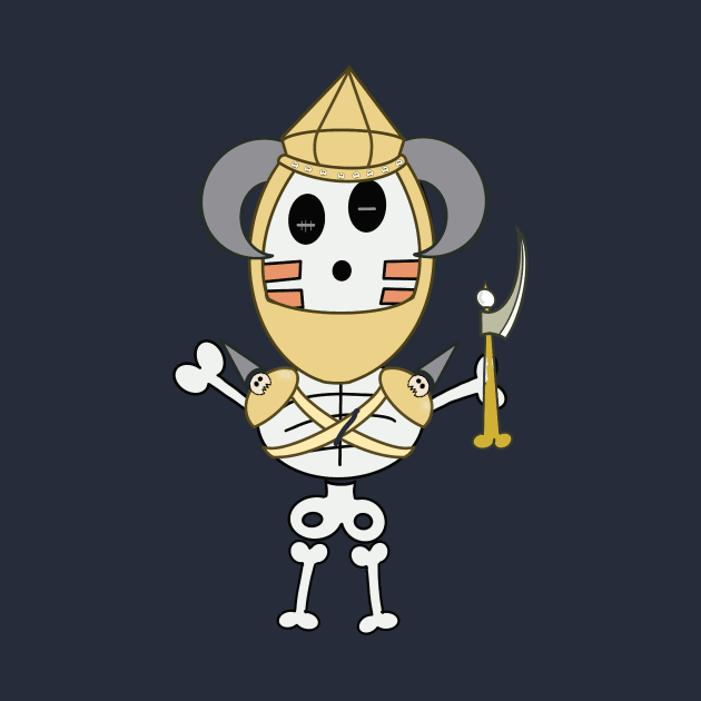 Cute skeletons doodle style by Sumet