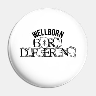 Born Different Black Pin