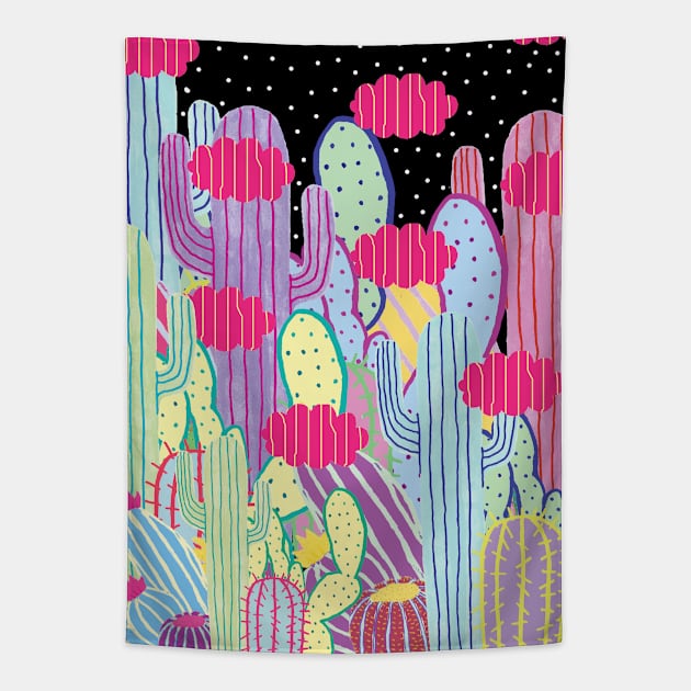 Cactus Party Tapestry by saif