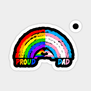 Mens Proud Dad LGBT And Transgender LGBTQ Gay Magnet