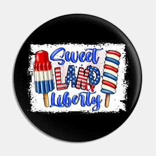 Sweet Land Liberty 4th Of July Cool Patriotic American Pin