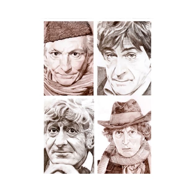 Hartnell/Troughton/Pertwee/Baker by Grant Hudson