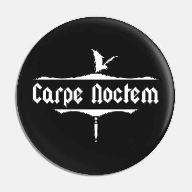 Carpe Noctem - Seize the Night Pin by WIZECROW