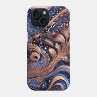 Other Worldly Designs- nebulas, stars, galaxies, planets with feathers Phone Case