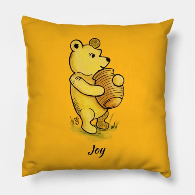 Joy - Winnie the Pooh Pillow by Alt World Studios