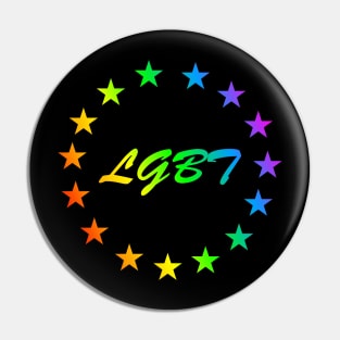 lgbt rainbow stars Pin