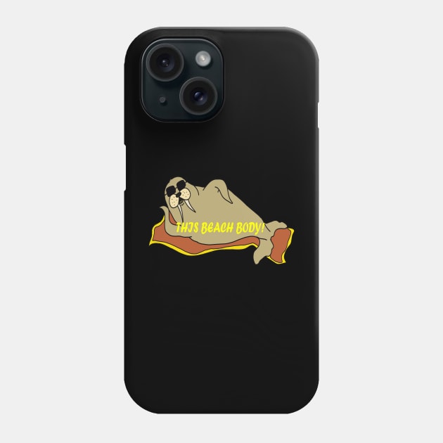 Walrus beach body Phone Case by artbyluko