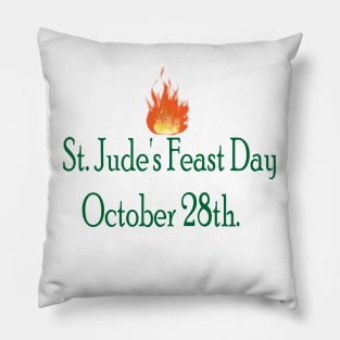 Saint Jude Feast Day October 28th Pillow