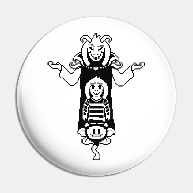 Asriel - Undertale Pin by Raggdyman