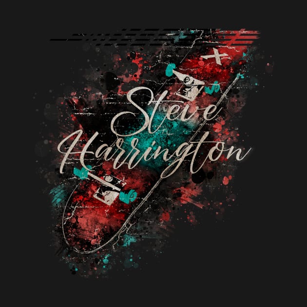 STEVE HARRINGTON VINTAGE X Skateboard by GLOBALARTWORD