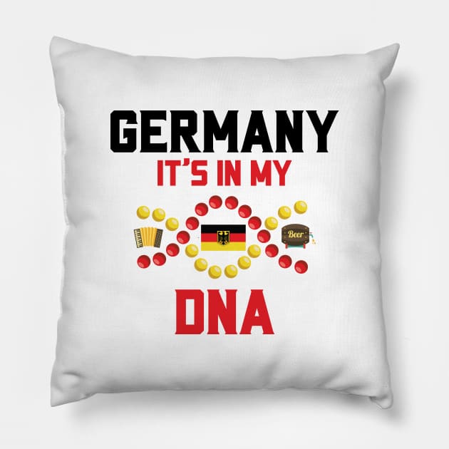 Germany It's In My DNA German Roots Pillow by mstory