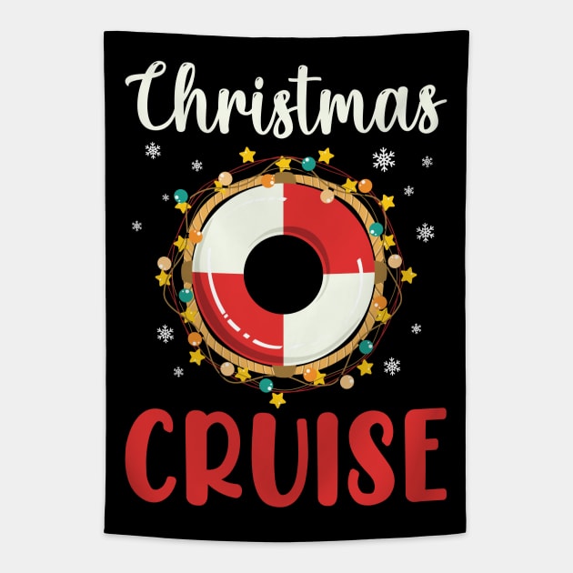 Christmas Cruise Tapestry by MZeeDesigns