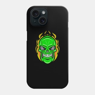 Flaming Skull Phone Case