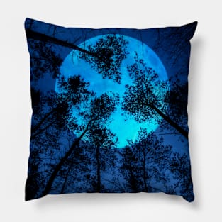 Trees By Moonlight Pillow